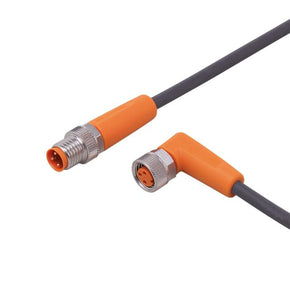 ifm EVC476, Straight Male 3 way M8 to Right Angle Female 3 way M8 Communication Cable, 3.5m