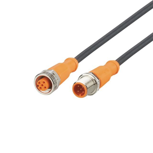 ifm EVC202, Straight Male 1 way M12 to Straight Female 1 way M12 Actuator/Sensor Cable, 30m
