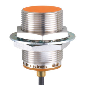 ifm IIS701, Inductive Threaded Barrel Proximity Sensor, M30, 15 mm Detection, PNP NO, 10 → 30 V dc