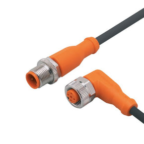 ifm EVC049, Straight Male 1 way M12 to Right Angle Female 1 way M12 Actuator/Sensor Cable, 5m