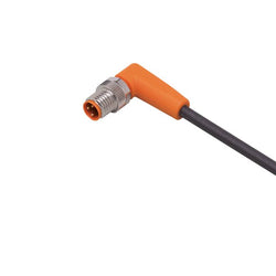 ifm EVC345, Right Angle Male 3 way M8 to Straight Female 3 way M12 Communication Cable, 2m - generaltechuae