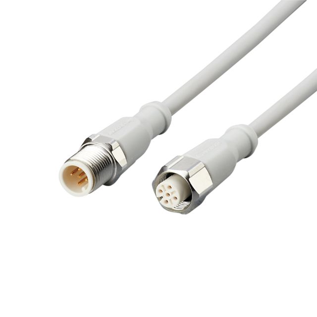 ifm EVF060, Straight Male 5 way M12 to Straight Female 5 way M12 Communication Cable, 1m