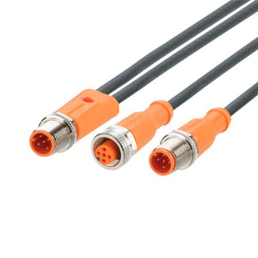 ifm EVC801, Straight Male 5 way M12 to Straight Female 5 way M12 Communication Cable, 2m