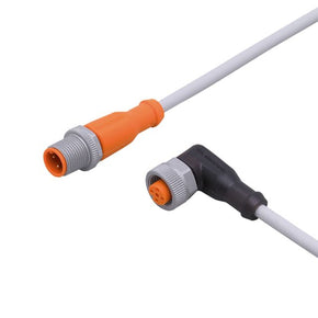 ifm EVW041, Straight Male 1 way M12 to Right Angle Female 1 way M12 Sensor Actuator Cable, 5m