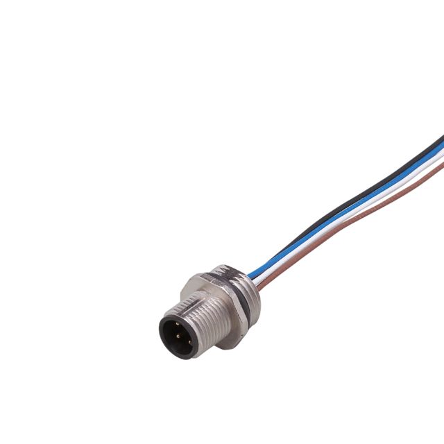 ifm E10411, Circular Connector, 1 Contacts, Thread Mount, M12 Connector, Plug, Male, IP67, E104 Series