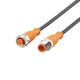 ifm EVC012, Straight Male 1 way M12 to Straight Female 1 way M12 Sensor Actuator Cable, 1m
