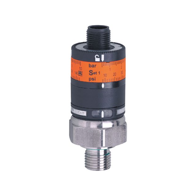 ifm PK5522, PK Series Pressure Sensor, 0psi Min, 1450psi Max, Digital Output, Relative Reading
