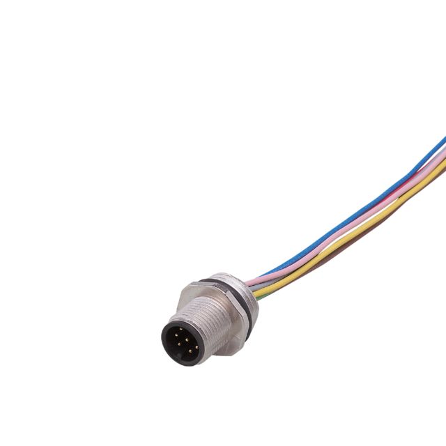 ifm E11194, Circular Connector, 1 Contacts, Thread Mount, M12 Connector, Plug, Male, IP68, E111 Series