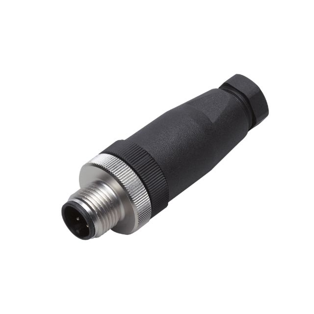 ifm E12266, Circular Connector, 1 Contacts, Cable Mount, M12 Connector, Plug, Male, IP68, E122 Series