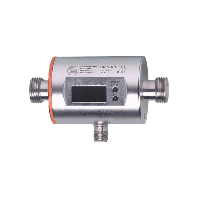 ifm SM6004, SM Series Magnetic Inductive Flow Meter Flow Sensor for Liquid, 0.4 l/min Min, 25 L/min Max
