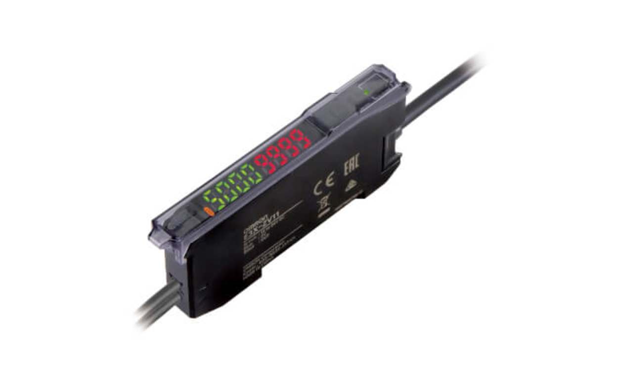 Omron E3X-ZV11 2M, Plastic Fibre Optic Sensor, NPN Output, 720 mW, IP50, 12 → 24 V dc - generaltechuae