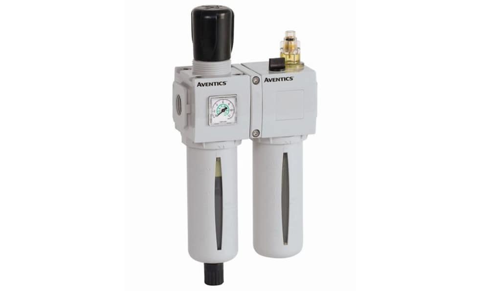 ASCO A653A0000000601, G 1 FRL Assembly, Semi Automatic Drain, 25μm Filtration Size Integrated Pressure Gauge