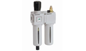 ASCO A653A0000000601, G 1 FRL Assembly, Semi Automatic Drain, 25μm Filtration Size Integrated Pressure Gauge