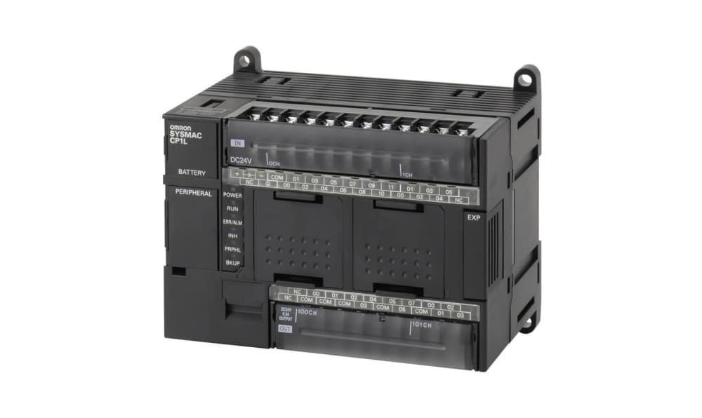 Omron CP1L-M30DR-D, CP1L Series PLC CPU for Use with SYSMAC CP1L Series, Relay Output, 18 (DC)-Input, DC Input