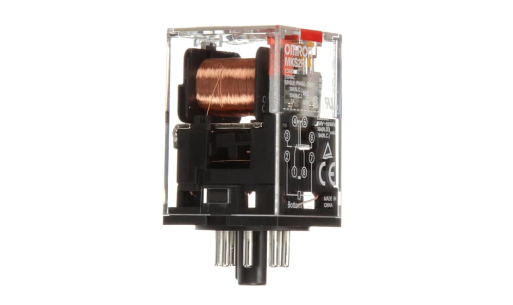 Omron MKS2PI 110VAC, Plug In Relay, 110V ac Coil, 10A Switching Current, DPDT