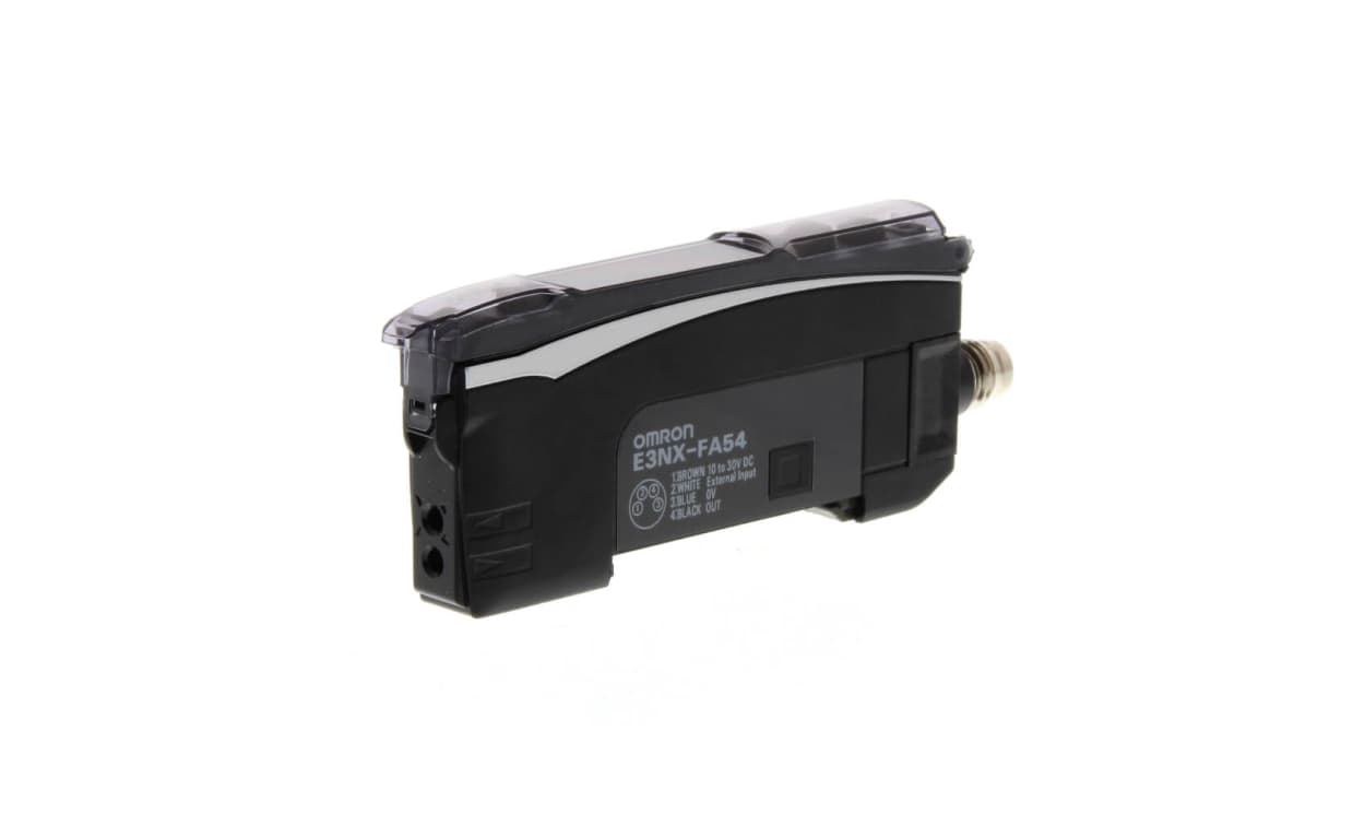 Omron E3NX-FA54, Fibre Amplifier, PNP Output CC-Link, CompoNet, EthernetCAT, 920 mW @ 38 mA, IP50, 10 → 30 V dc - generaltechuae