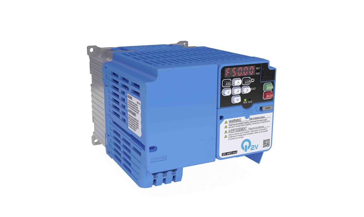 Omron Q2V-AB010-AAA, Inverter Drive, 2.2 kW, 1 Phase, 200 V ac, 9.6 A, Q2V Series