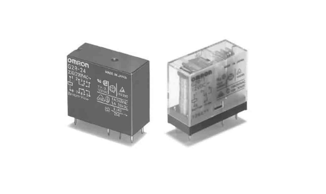 Omron G2R-2A4 DC24, PCB Mount Power Relay, 24V dc Coil, 4A Switching Current, DPST