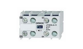 Omron J73KN-A-11, Auxiliary Contact Block, 2 Contact, 1NC + 1NO J73KN