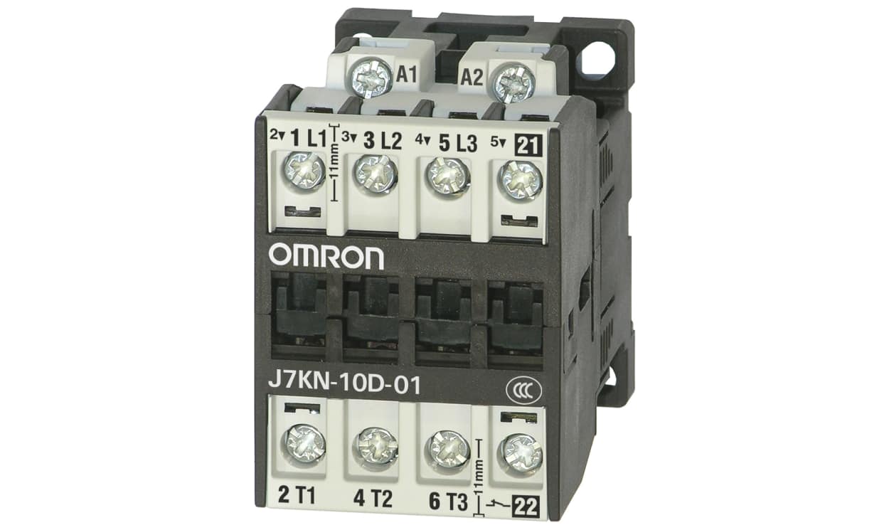 Omron J7KN-10D-01 230, Contactor, 230 V ac Coil, 3-Pole, 10 A, 4 kW, 1NC