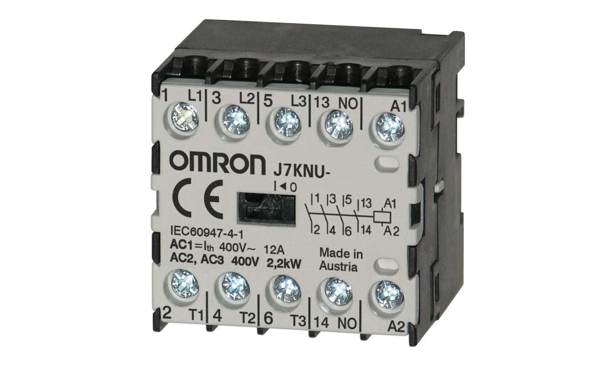 Omron J7KNU-05-01 110D, Contactor, 110 V dc Coil, 3-Pole, 5 A, 2.2 kW, 1NC - generaltechuae