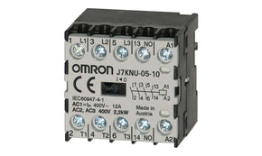 Omron J7KNU-05-10 180, Contactor, 180 V ac Coil, 3-Pole, 5 A, 2.2 kW, 1NO