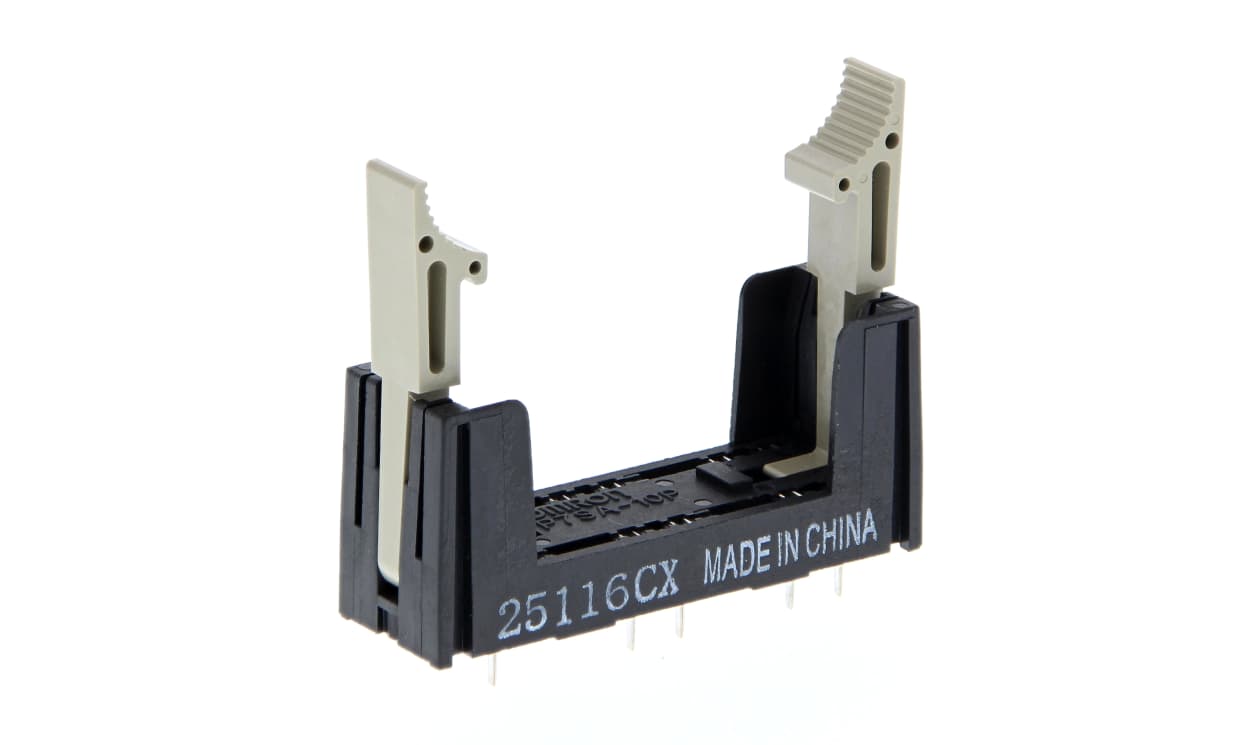 Omron P7SA-10P, G7SA 10 Pin DIN Rail Relay Socket, for use with G7SA Series - generaltechuae