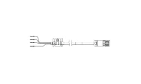 Omron R88A-CA1H003SF, Cable for Use with Servo Motor, 3m Length, 400 → 7500 W, 400 V
