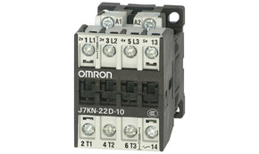 Omron J7KN-22D-10 24D, J7KN Series Contactor, 24 V Coil, 3-Pole, 22 A, 3 kW, 1NO