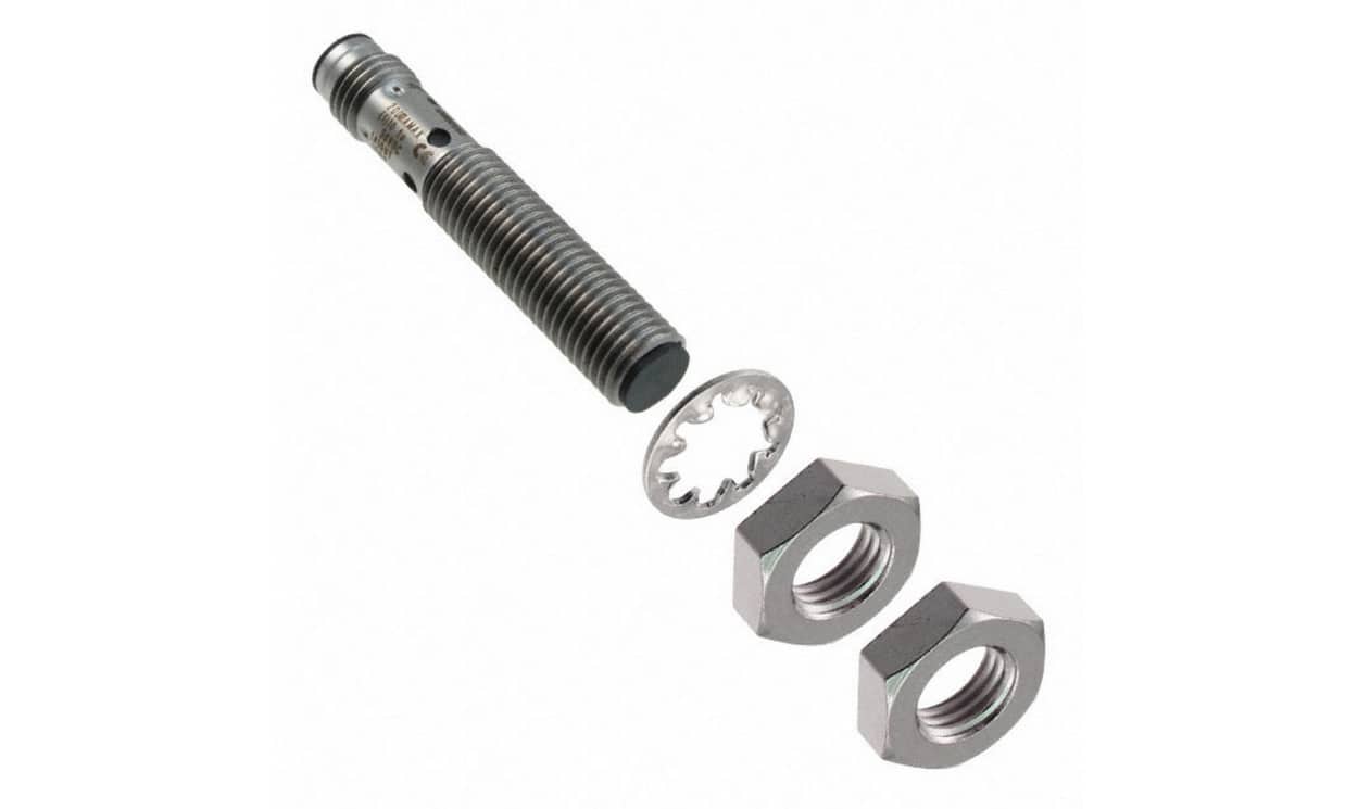 Omron E2B-S08KS01-MC-B1, Inductive Threaded Barrel Proximity Sensor, M8, 1 mm Detection, PNP NO, 10 → 30 V dc - generaltechuae