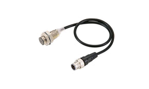 Omron E2E-X12B1T18-M1TJ 0.3M, Inductive Threaded Barrel Proximity Sensor, M18, 12 mm Detection, PNP NO, 10 → 30 V dc