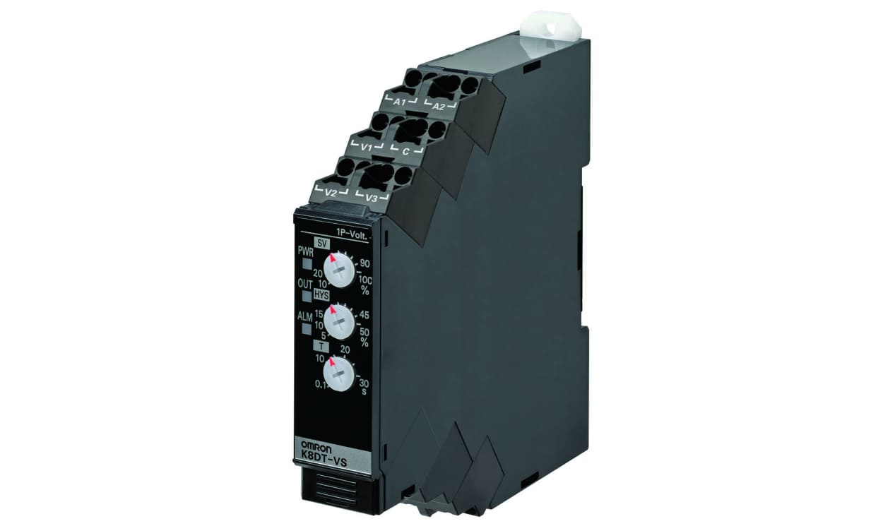 Omron K8DT-VS2TA, Voltage Monitoring Relay, 1 Phase - generaltechuae