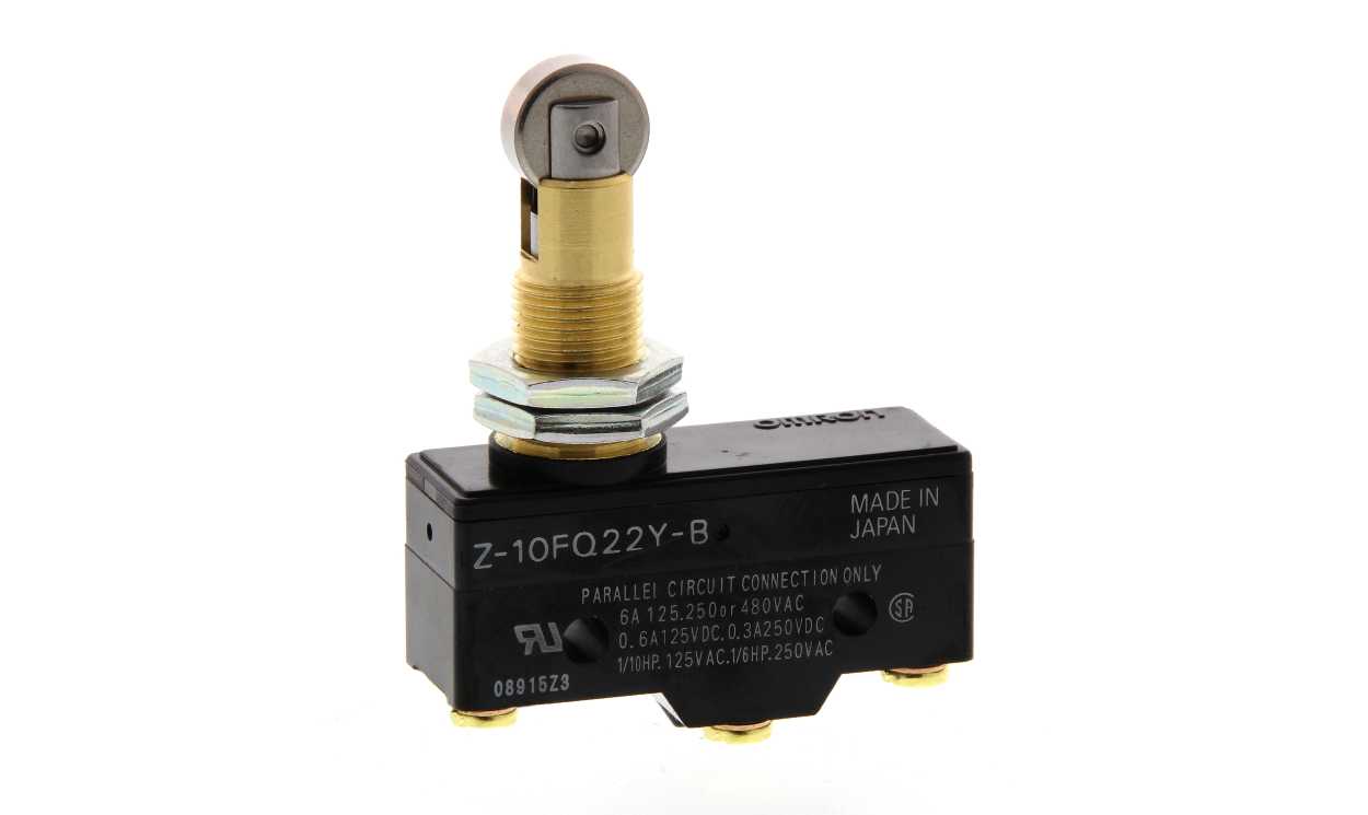 Omron Z-10FQ22Y-B, Plunger Limit Switch, IP00, SPDT, Plastic Housing, 240V ac Max, 10A Max