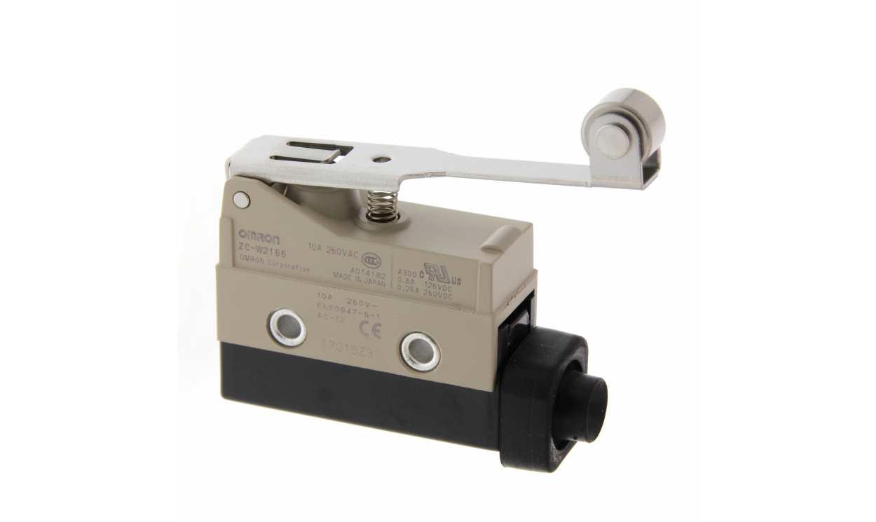 Omron ZC-W2155, Hinge Lever Limit Switch, 1NC/1NO, IP67, SPDT, Metal Housing, 240V ac Max, 15A Max