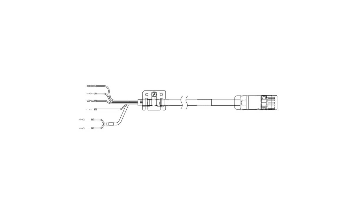 Omron R88A-CA1H003BF, Cable for Use with 1S series, 3m Length, 7.5 kW, 3-Phase, 400 V