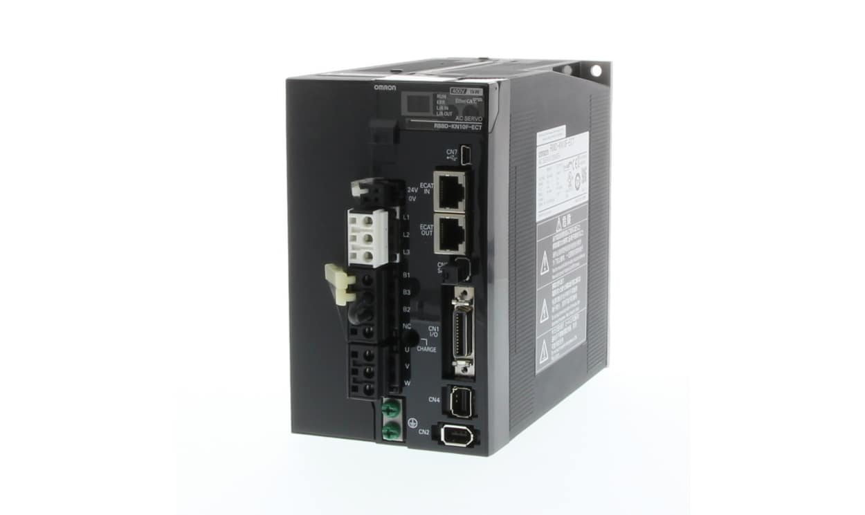 Omron R88D-KN30F-ECT, 3 kW Servo Drive, 400 V ac, 1 Phase, 150 V - generaltechuae