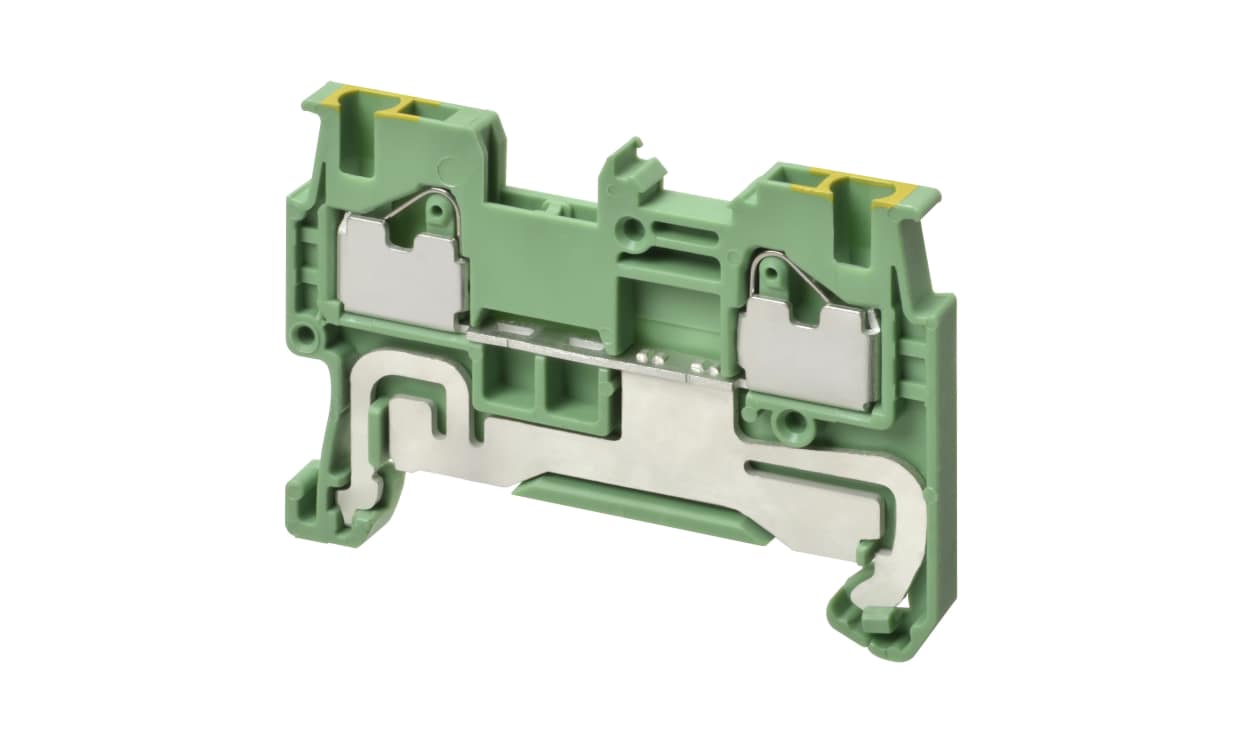 Omron XW5G-P1.5-1.1-1, DIN Rail Terminal Block, 17.5A, 17 AWG Wire, Push In Termination