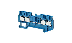 Omron XW5T-P2.5-2.2-1BL, DIN Rail Terminal Block, 17.5A, 14 AWG Wire, Push In Termination