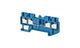 Omron XW5T-P2.5-2.2-1BL, DIN Rail Terminal Block, 17.5A, 14 AWG Wire, Push In Termination