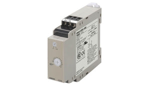 Omron H3DK-HDS AC200-240V, H3DK Series DIN Rail Mount Timer Relay, 240V ac, 0.1 → 12s, 1-Function
