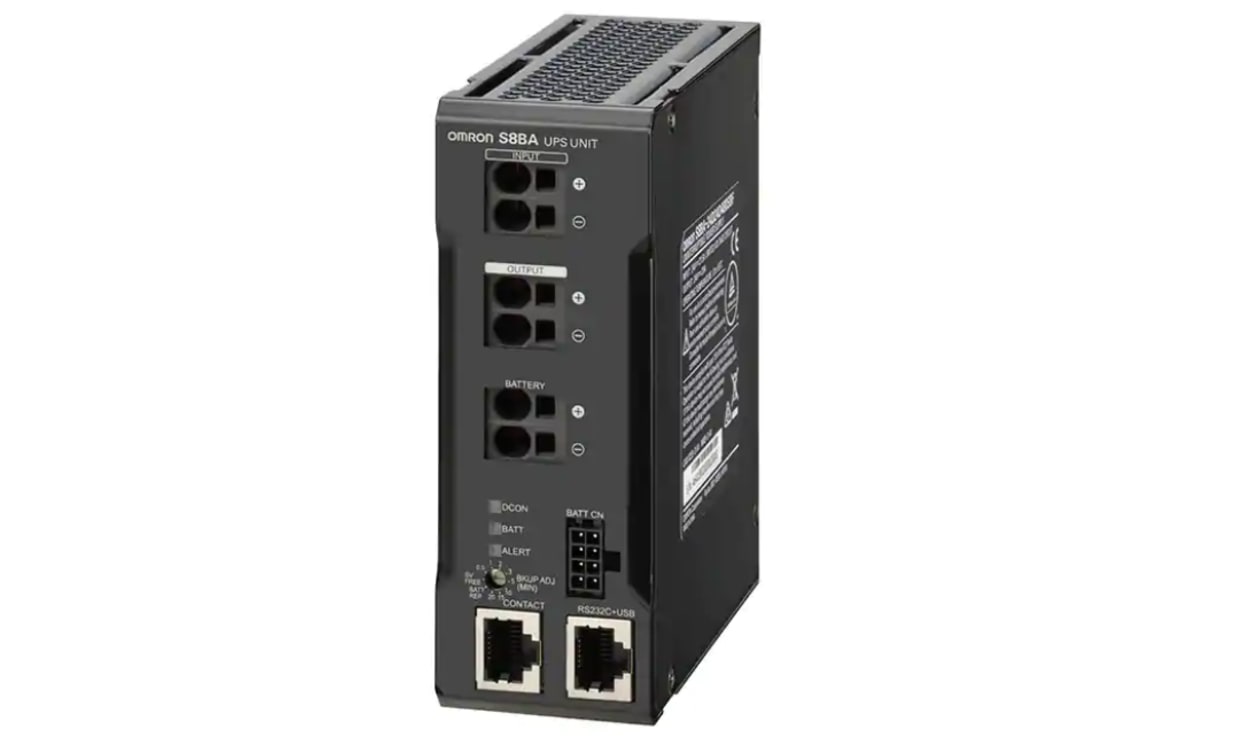 Omron S8BA-24D24D480SBF, 24V dc Input DIN Rail Mount UPS