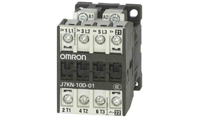 Omron J7KN-10D-01 110, Contactor, 110 VAC Coil, 3-Pole, 10 A, 4 kW, 1NC + 3NO