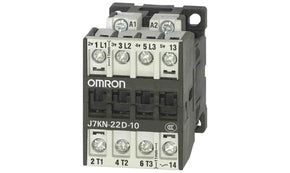 Omron J7KN-22D-10 400, Contactor, 400 VAC Coil, 3-Pole, 22 A, 11 kW, 1NO + 3NC
