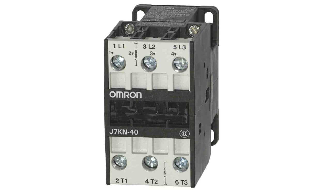 Omron J7KN-40 110, Contactor, 110 VAC Coil, 3-Pole, 40 A, 11 kW, 3NO