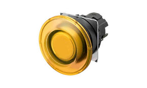 Omron A22NZ-BMM-TYA, Illuminated Push Button Switch, Momentary, Yellow LED, IP66