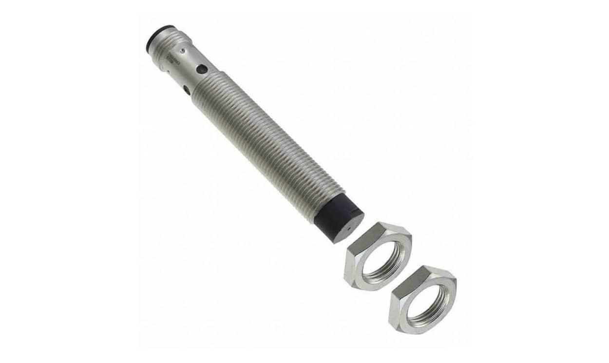 Omron E2B-M12LN08-M1-C1, Inductive Threaded Barrel Proximity Sensor, M12, 8 mm Detection, NPN NO, 10 → 30 V dc - generaltechuae