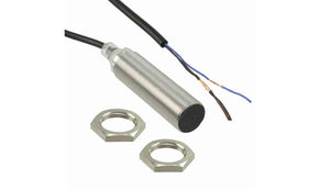 Omron E2B-M18LS08-WP-B2 2M, Inductive Threaded Barrel Proximity Sensor, M18, 8 mm Detection, PNP NC, 10 → 30 V dc