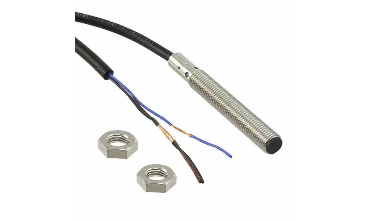 Omron E2B-S08LS02-WP-B2 2M, Inductive Threaded Barrel Proximity Sensor, M8, 2 mm Detection, PNP NC, 10 → 30 V dc - generaltechuae