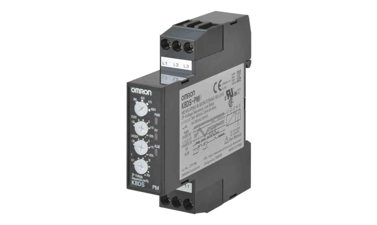 Omron K8DS-PM2, Phase, Voltage Monitoring Relay, SPDT - generaltechuae