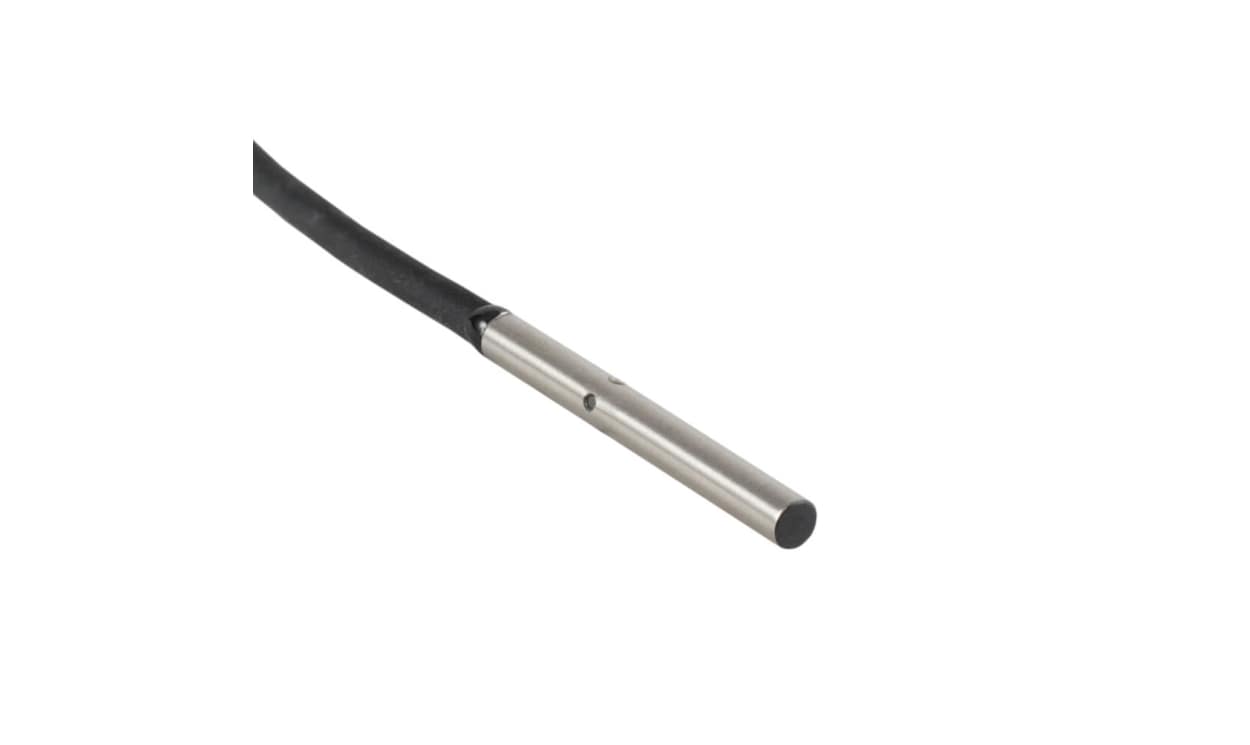 Omron E2E-C05S01-WC-C1 2M, Inductive Smooth Barrel Proximity Sensor, 1 mm Detection, NPN NO, 10 → 30 V dc